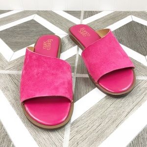 Franco Sarto Women’s 7.5 Pink Suede Sandals